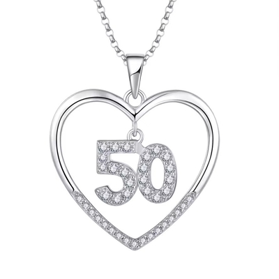 ヤスヴィッティ カスタム ファッション 925 スターリング シルバー ハート ネックレス 50 号と 30 号 ペンダント ネックレス 卸売