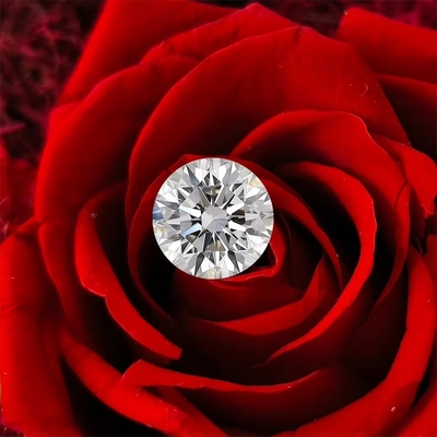 0.5ct - 3ct E色 ローズ 証明されたラボ製ダイヤモンド モイサナイト HPHT CVDダイヤモンド
