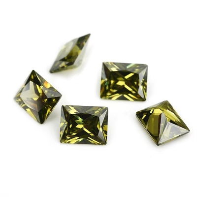 工場 卸売 宝石 色 モイサナイト 矩形 3A 5A 松散 キュービック ジルコニア 石 4ct モイサナイト リング