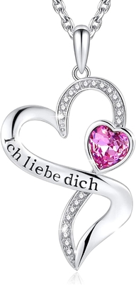 純銀製の個人化された二重中心のネックレスのロジウムによってめっきされるAustrian crystalの925の水晶