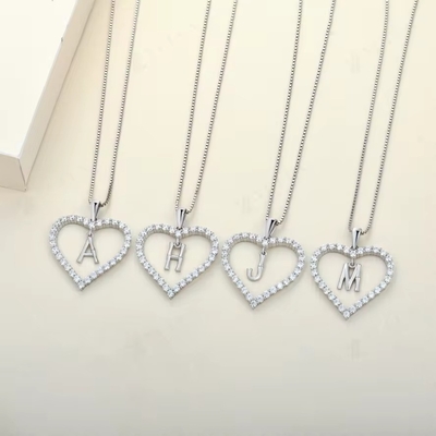 ヤスヴィッティ 精巧 宝石 ネックレス 925 スターリング シルバー 心形 ネックレス