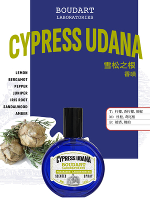 CYPRESS UDANA 香りのあるスプレーとナツメギエッセンシャルオイル インターナショナル・クライン・ブルー・デザインスタイル