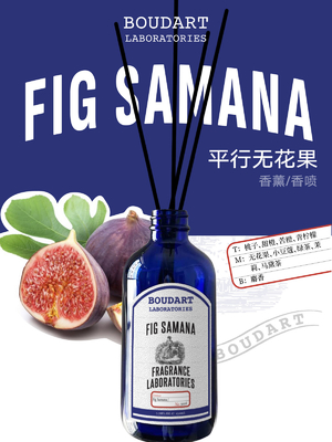 FIG SAMANA Reed Diffuser アロマラタンスティック パーチトップノートでエレガントなデザインスタイル