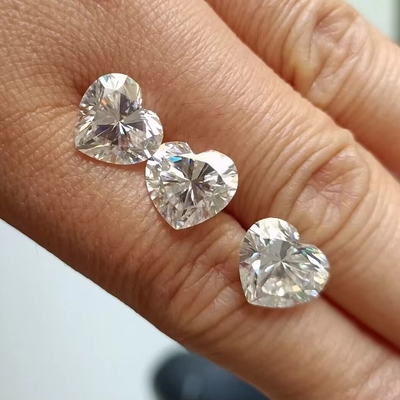 モイサナイト ジュエリー ダイヤモンド 1ct ハート リング 耳掛け