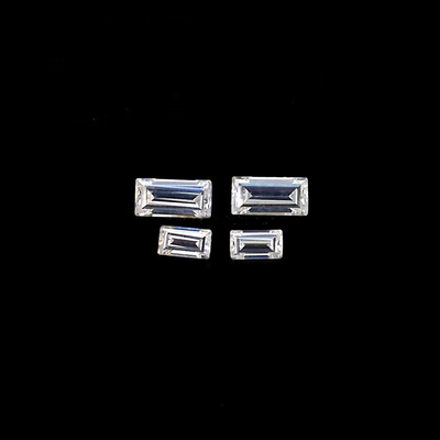 無垢なメレー モイサナイト バゲット カット・ローズ D色 Vvs1 モイサナイトダイヤモンド