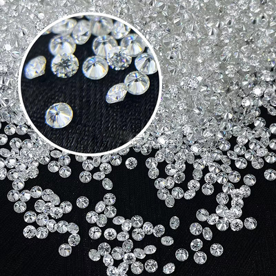 リング ホワイト ローズ モイサナイト ダイヤモンド 1.0 CT パックあたり 小型 丸い メリー モイサナイト