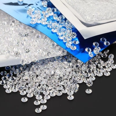 1000pcs / パック 5A メリー ホワイト CZ ストーン ローズ キュービック ジルコニア 女性用 モイサナイト ジュエリー