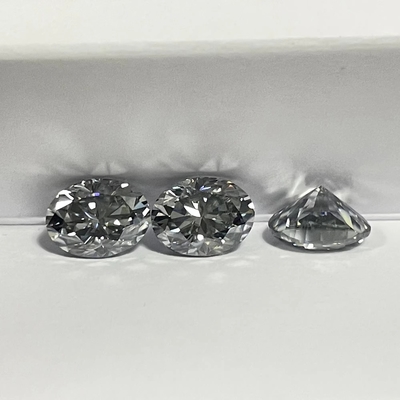 ホールセール 0.5ct 1ct 2ct グレー モーサナート ダイヤモンド 宝石 グレー 色 オバル 梨切断 ゆるやかな 天然 モーサナイト 結婚指輪