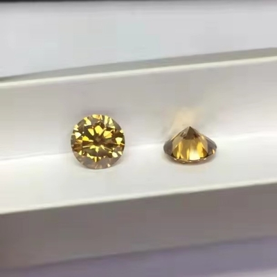 ホワイト 黄色 赤い ピンク 黒 青 ダイヤモンド 丸 輝かしい 切断した モイサナイト 宝石