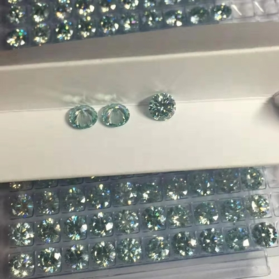 ホワイト 黄色 赤い ピンク 黒 青 ダイヤモンド 丸 輝かしい 切断した モイサナイト 宝石