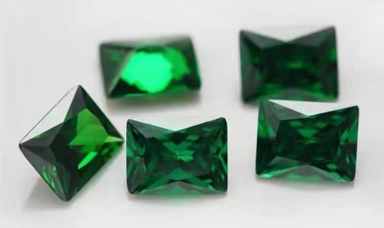 工場 卸売 宝石 色 モイサナイト 矩形 3A 5A 松散 キュービック ジルコニア 石 4ct モイサナイト リング