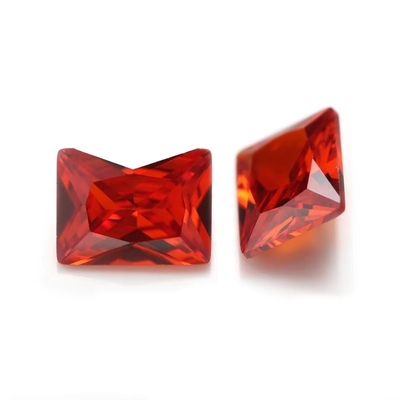 工場 卸売 宝石 色 モイサナイト 矩形 3A 5A 松散 キュービック ジルコニア 石 4ct モイサナイト リング