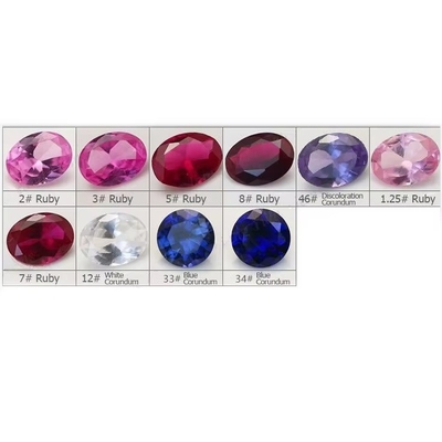宝石 合成 34# サファイア 方角 1.5x1.5mm-10x10mm コロンダム ローズ 宝石 リング vvs モイサナイト カスタムペンダント