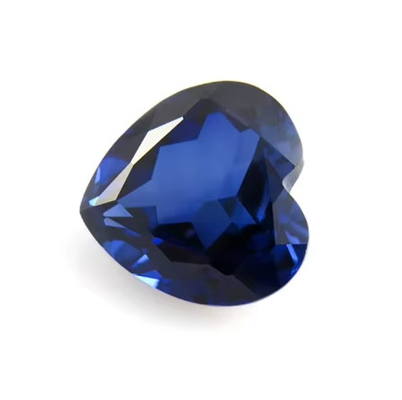 宝石 松散 宝石 心臓 切断 3x3mm から 10x10mm 33# 34# 青いサファイア 合成石