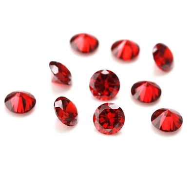 3A 品質 ピンク カラー 卸売 ローズ 宝石 丸形 2mm 3mm 合成立方ジルコニア 吊飾用のモイサナイト