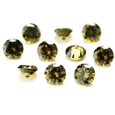 3A 品質 ピンク カラー 卸売 ローズ 宝石 丸形 2mm 3mm 合成立方ジルコニア 吊飾用のモイサナイト