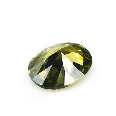 モイサナイト 耳飾り 宝石 ピンク ペリドット ガーネット 黄色 cz 石 円形 12x10mm 合成立方ジルコニア