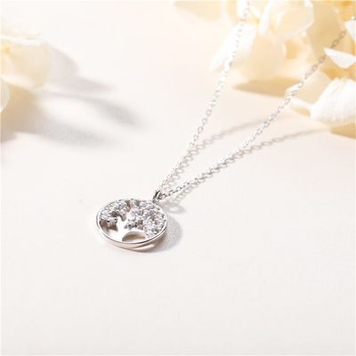 10 5A立方ジルコニアのネックレスと結婚する吊り下げ式のネックレス グラム0.02mの生命の樹