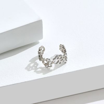 ペット足S925の純銀製の入り口リング方法人および女性リング