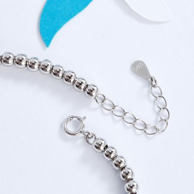 CZ 2 Gram19x0.35cmの魚の尾ブレスレットの男女兼用のギフトの銀製のスライダーのブレスレット