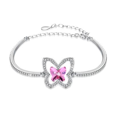 Fiancéeの純銀製のスライダーのブレスレット