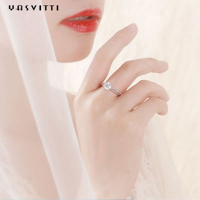 22.1mmの2.52gダイヤモンドの結婚指輪の祝祭のMoissaniteの女性のダイヤモンド バンド リング