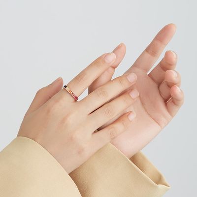 8.3inの0.07oz純銀製水晶リング14k立方ジルコニアの婚約指輪ODM